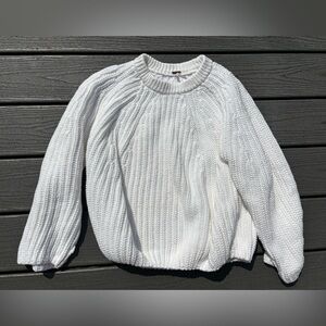 Free people white sweater - size medium